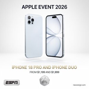 Apple iPhone Duo foldable phone announced September 9 2026 Apple event
