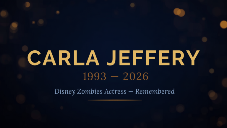Carla Jeffery dies at 33
